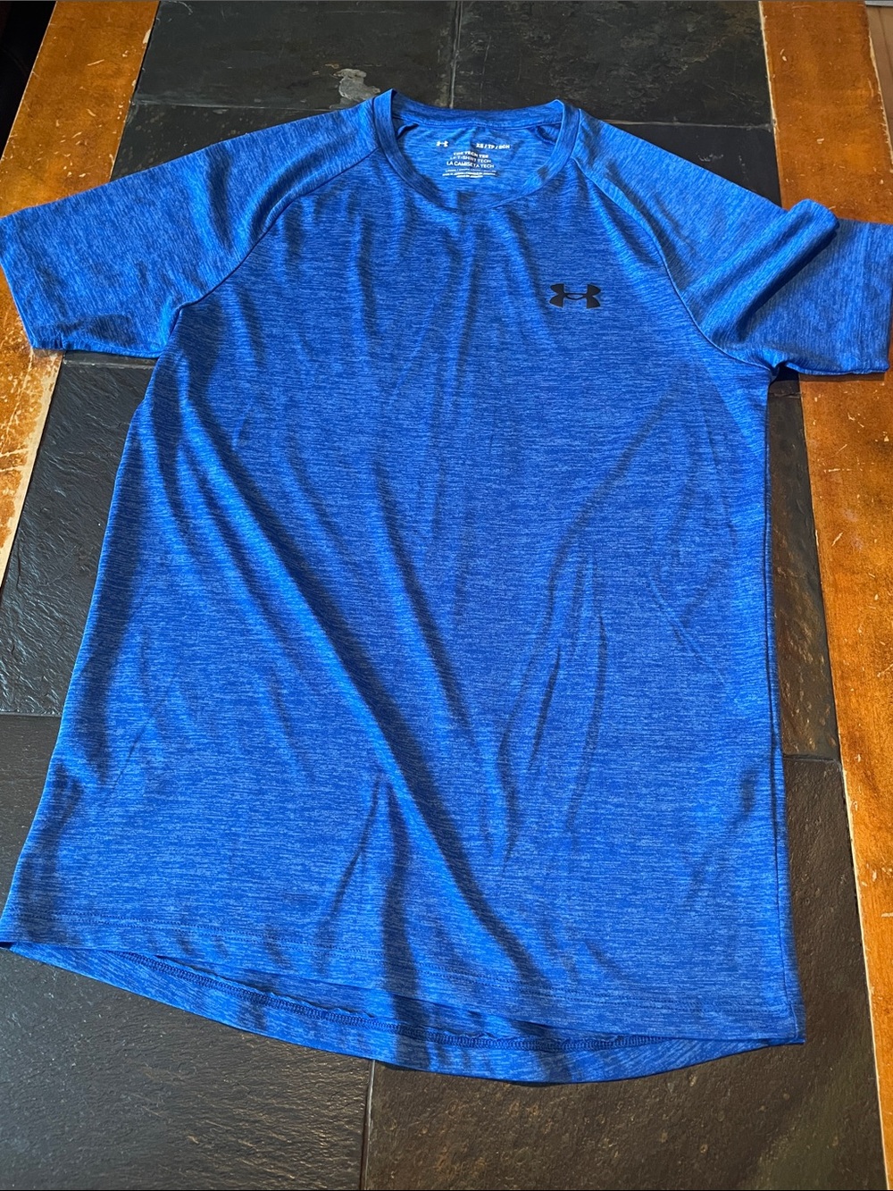 Under Armour Men’s Blue Heather Short Sleeve Performance Tee